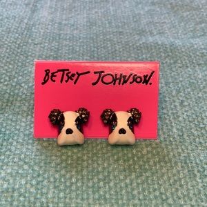 Betsey Johnson Dog Earrings
